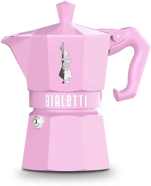 Bialetti Moka Exclusive Stovetop Espresso Maker 6 Cups - Pink