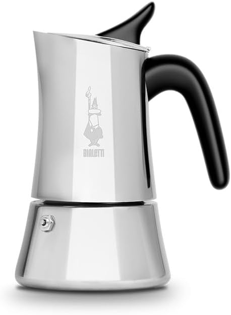 Bialetti Moon Exclusive Stovetop Espresso Maker 4 Cups - Stainless Steel