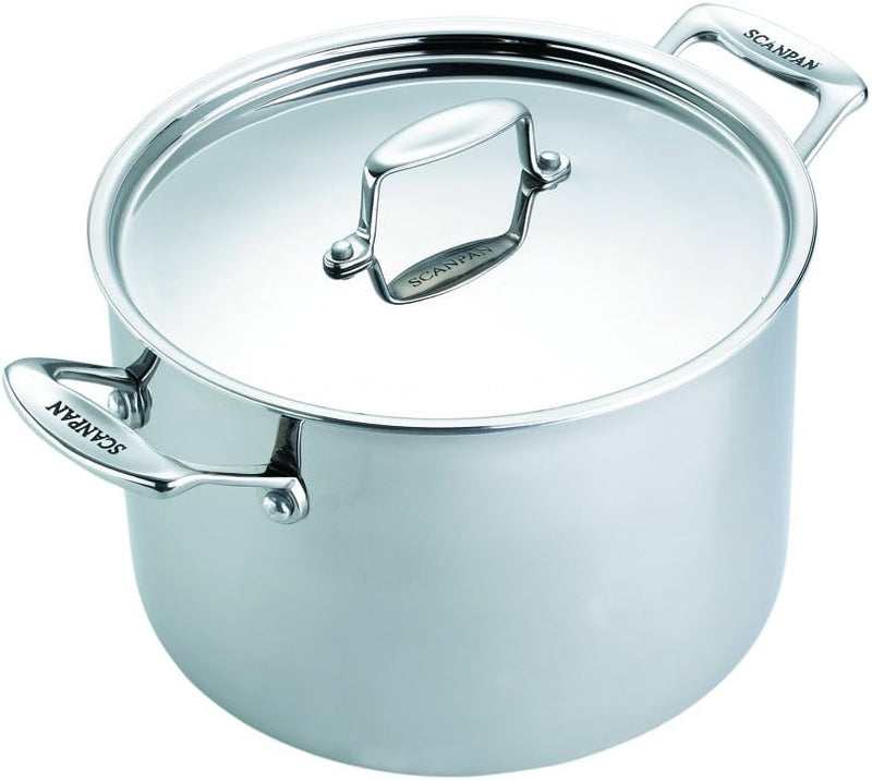 Scanpan Fusion 5 - 8 Qt. Covered Stainless Stock Pot