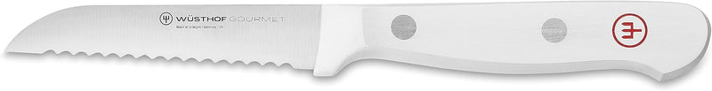 Wusthof Gourmet White - 3" Serrated Paring Knife