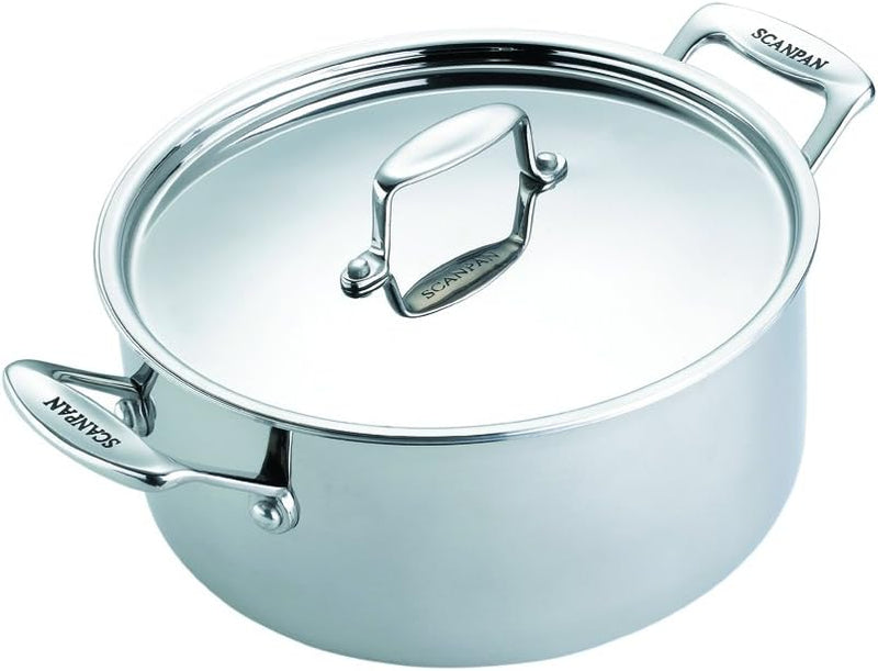 Scanpan Fusion 5 - 5 1/2 Qt. Coverd Stainless Dutch Oven