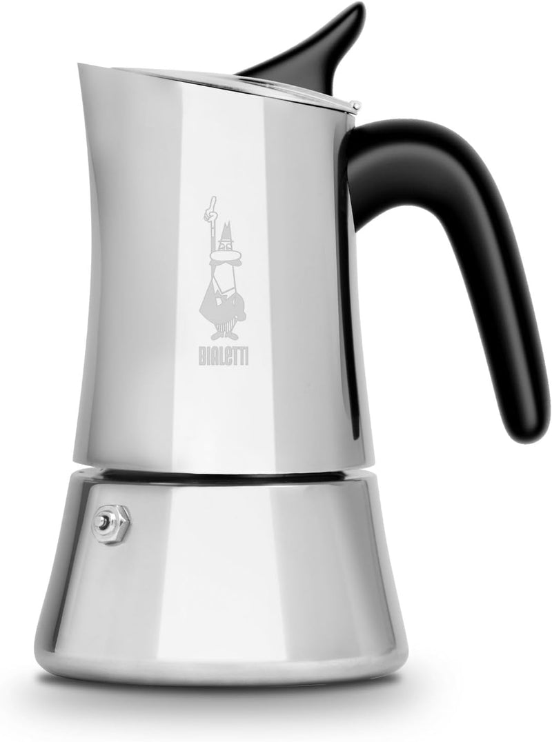 Bialetti Moon Exclusive Stovetop Espresso Maker 6 Cups - Stainless Steel