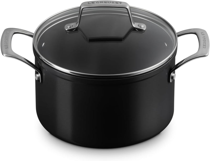 Le Creuset 4 Qt. Essential Non-Stick Ceramic Stockpot w/Glass Lid