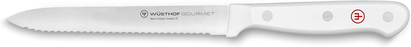 Wusthof Gourmet White - 5" Serrated Utility Knife