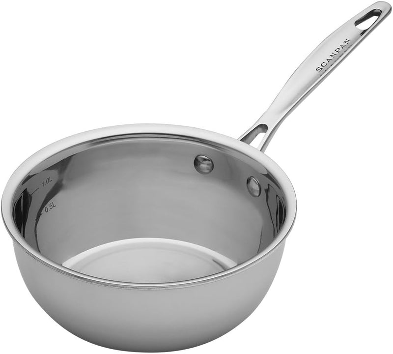 Scanpan Fusion 5 - 7" / 1 1/4 Qt. Stainless Sauteuse