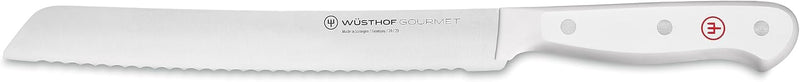 Wusthof Gourmet White - 8" Serrated Bread Knife