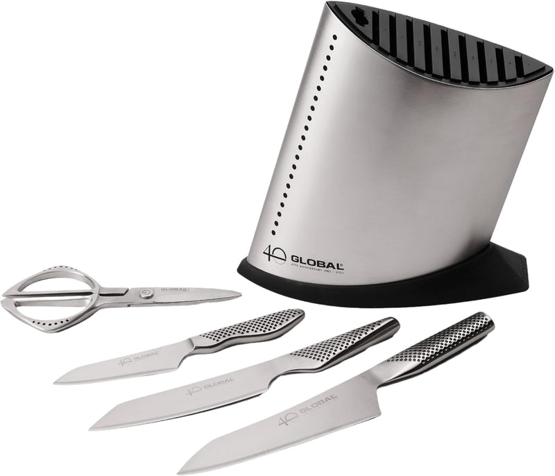 Global G-52AN5 - 40th Anniversary 5 Pc. Knife Block Set