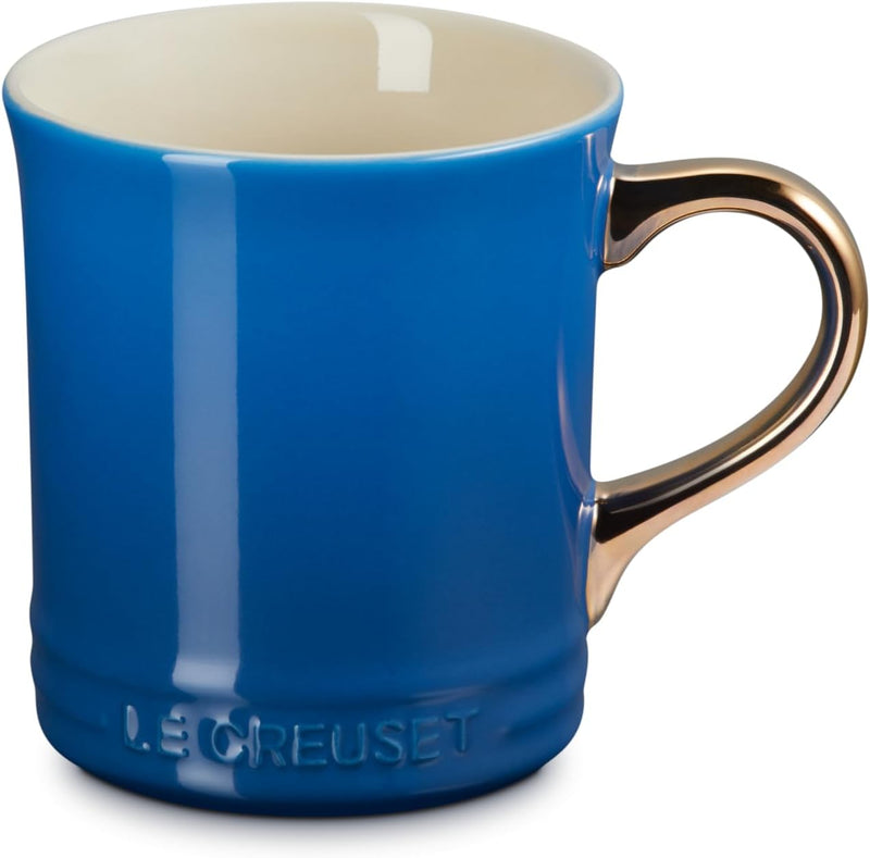 Le Creuset 14 oz. Vancouver Mug w/Gold Metallic Handle - Marseille