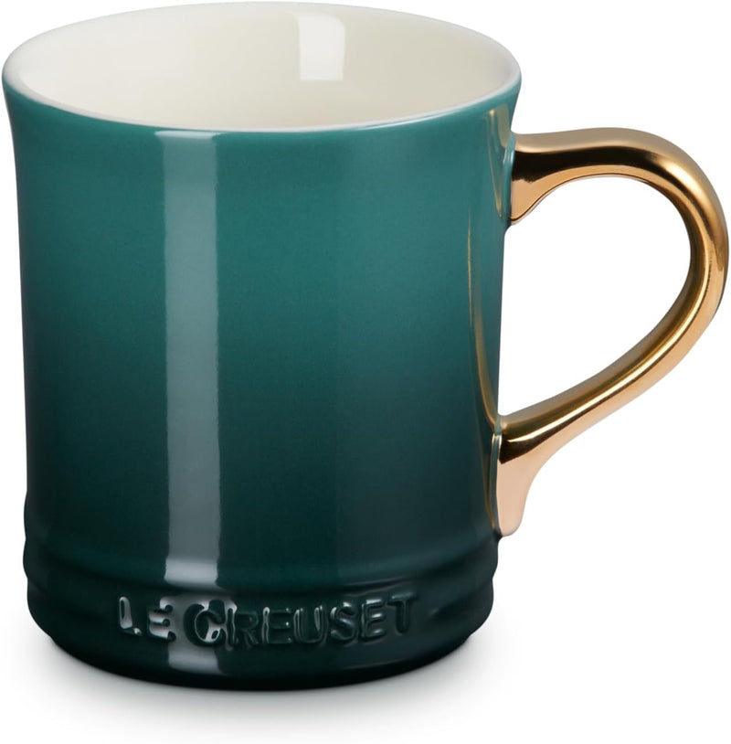 Le Creuset 14 oz. Vancouver Mug w/Gold Metallic Handle - Artichaut