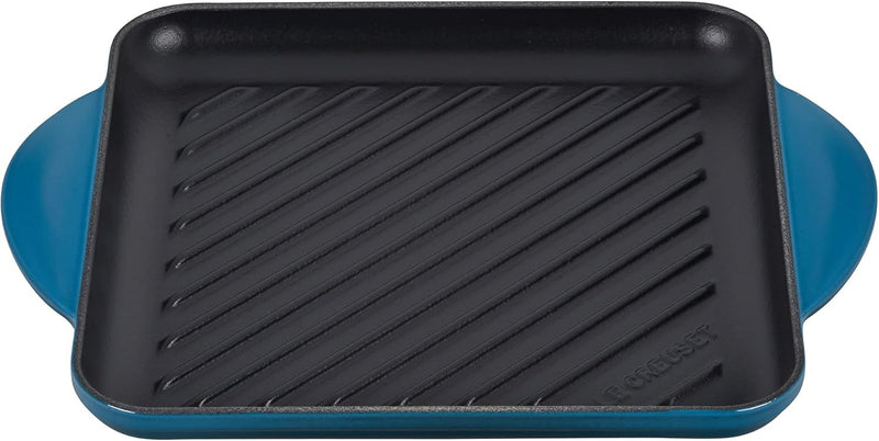 Le Creuset 9 1/2" Square Grill Pan - Deep Teal