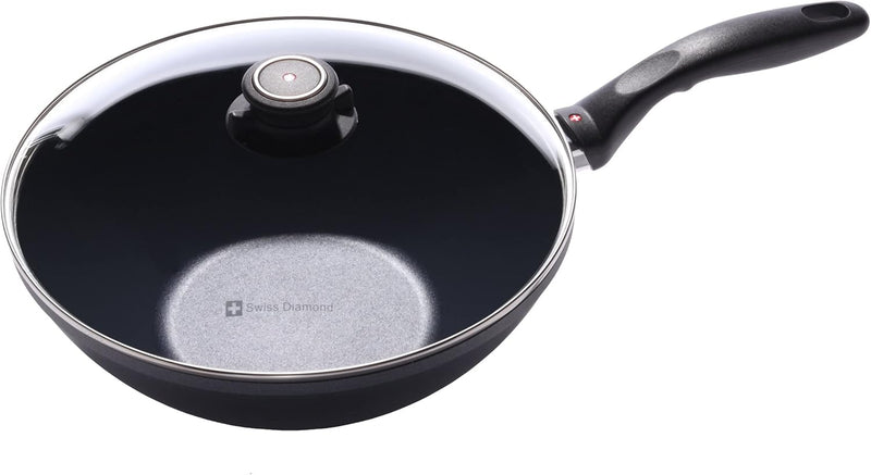 Swiss Diamond - 11" Wok w/Glass Lid