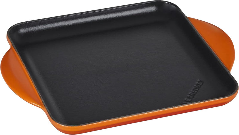 Le Creuset 9 1/2" Square Griddle Pan - Flame