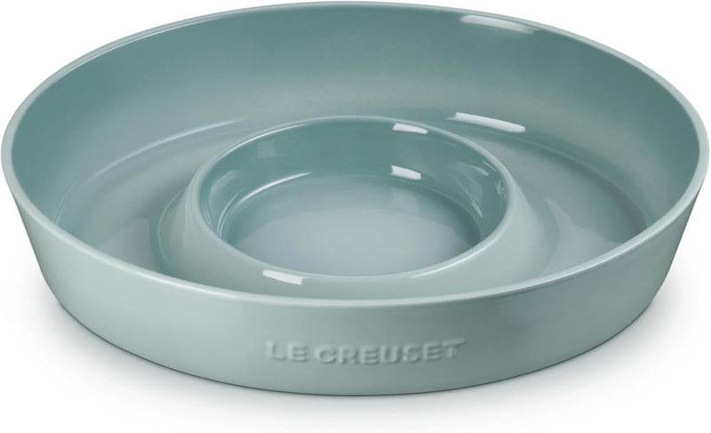 Le Creuset 13" Chip and Dip Platter - Sea Salt