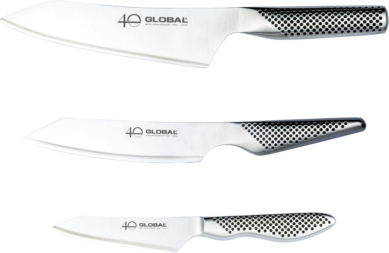 Global G-458110/AB - 40th Anniversary 3 Pc. Knife Set