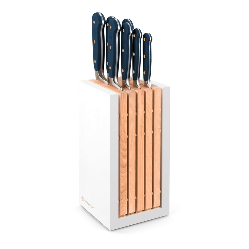 Wusthof Classic Wild Blueberry - 8 Pc. Knife Block Set, White