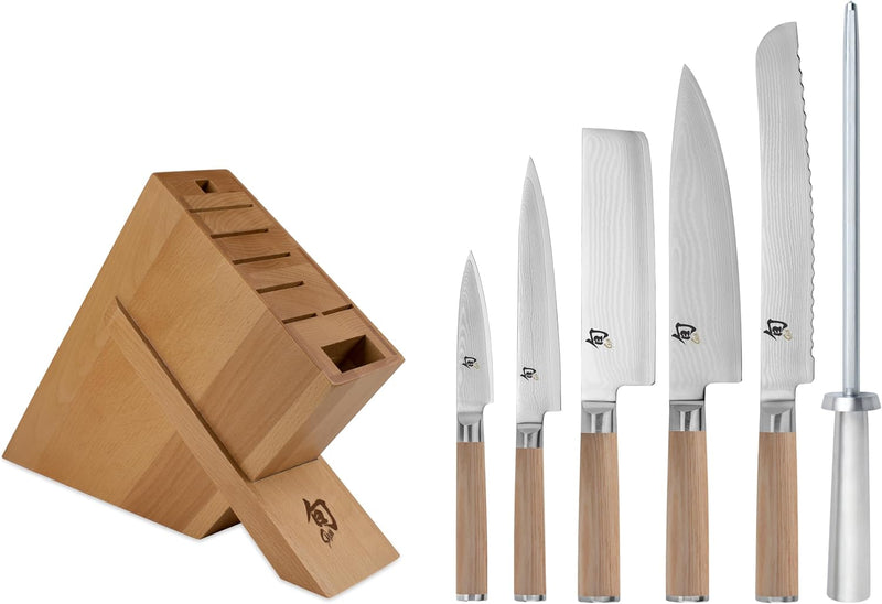 Shun Classic Blonde - 7 Pc. Knife Block Set