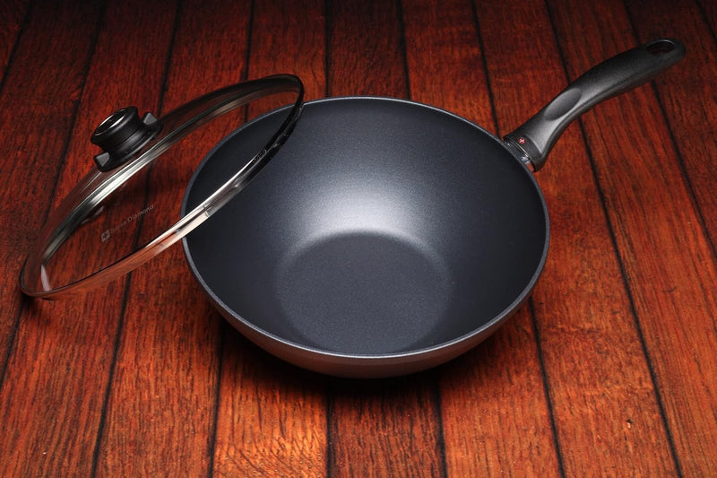 Swiss Diamond - 11" Wok w/Glass Lid