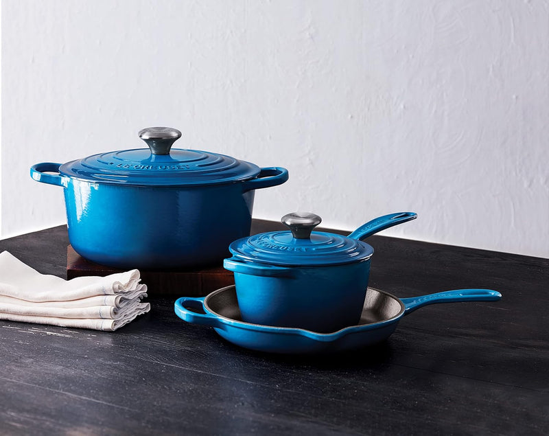 Le Creuset 5 Piece Signature Set w/Stainless Steel Knob - Marseille