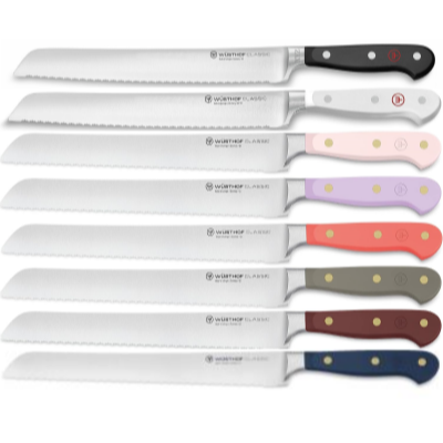 Wusthof Classic - 9" Double-Serrated Bread Knife - Color Options & Engraving Available