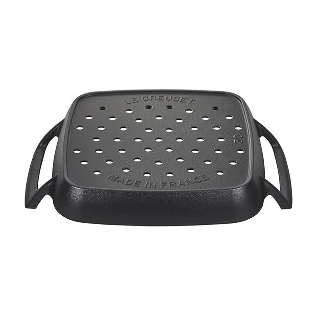 Le Creuset 12" Square Grill Basket - Alpine Outdoor Collection - Matte Black