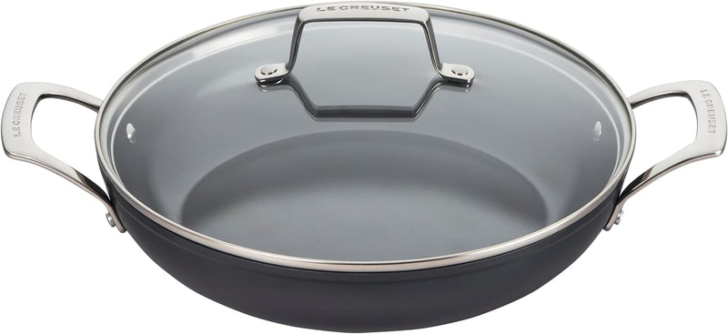 Le Creuset 3 1/2 Qt. Essential Non-Stick Ceramic Shallow Braiser w/Glass Lid