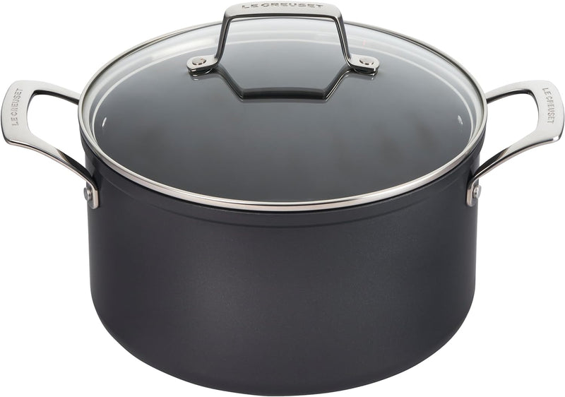 Le Creuset 6.3 Qt. Essential Non-Stick Ceramic Stockpot w/Glass Lid