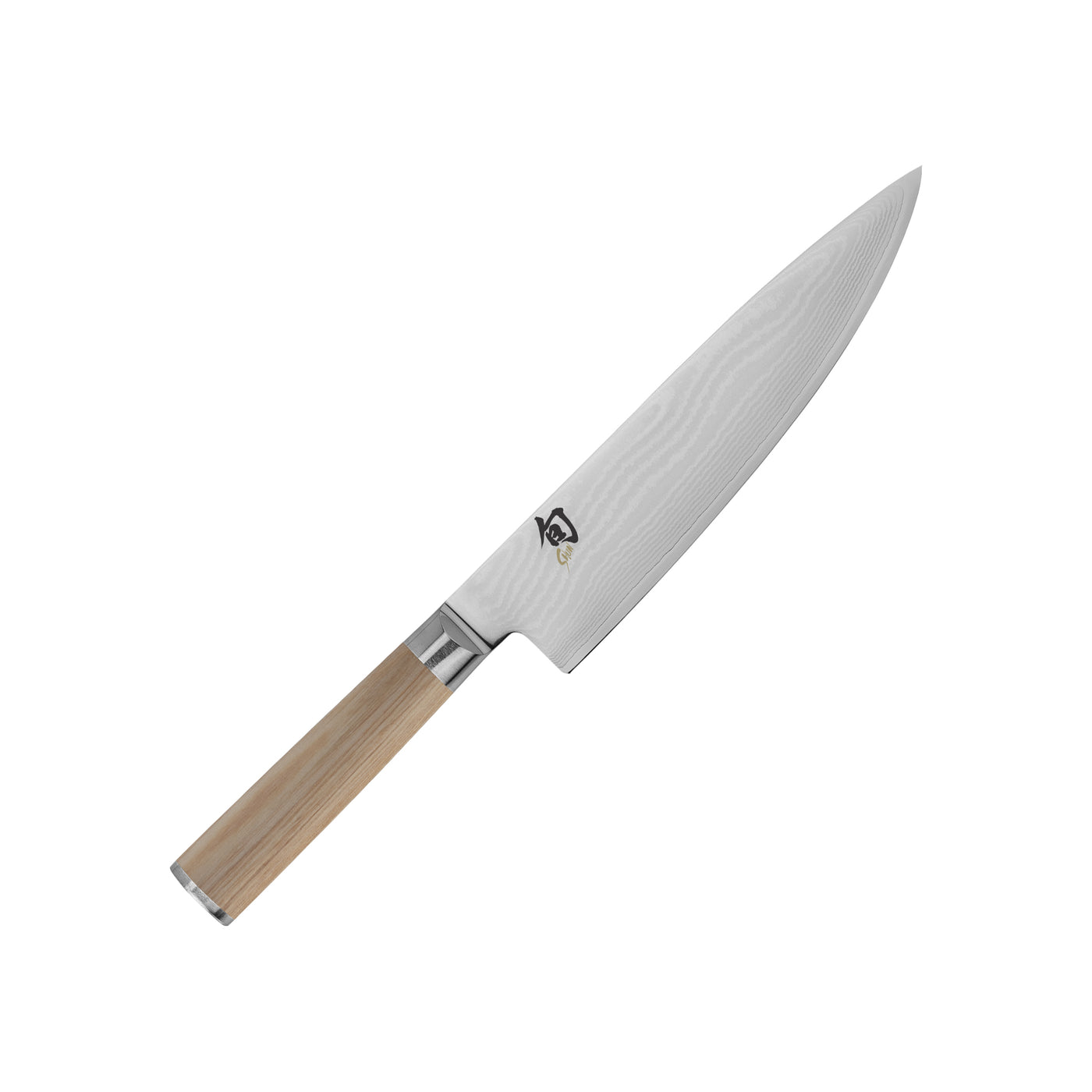 Shun DM0706W Classic Blonde Chef's Knife 8 inch VG-MAX Damascus Blade,  Blonde Pakkawood Handle